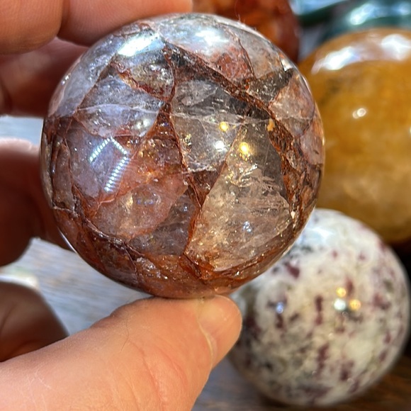 🔥SALE🔥 Fire Quartz Crystal Sphere! - Picture 1 of 9